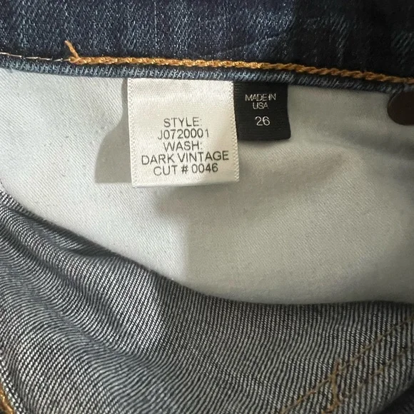 Veronica Beard Kate 10” Skinny High Waisted Blue Jeans - Sz 26